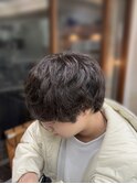 【自然なパーマで好感度◎ナチュラルショート】カジュアル