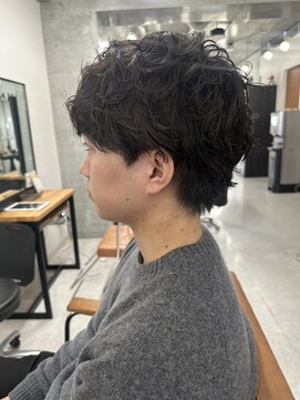 ワンズ リー 下北沢店(ONE's ly) シャドウパーマ　マッシュ　刈り上げなし