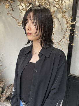 ディレクト(Direct) ショートボブハイライトレイヤーカットヘアセット髪質改善天文館