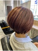 コンパクトショート×髪質改善酸性ストレート
