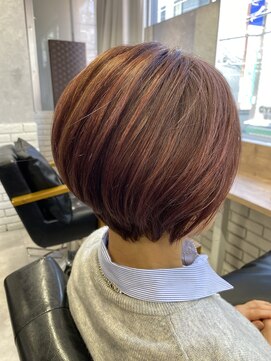 モク(mok) コンパクトショート×髪質改善酸性ストレート