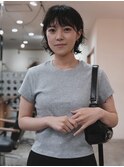 ボブパーマ　無造作　アレンジが効く