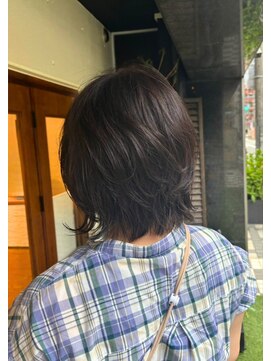 スクエアウーノ 博多(SQUARE＊UNO HAKATA) クセ毛を活かしたウルフボブ×ゆるパーマ