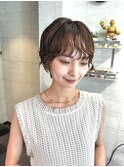 ニュアンスパーマウェーブマッシュショートヘア【千歳烏山】