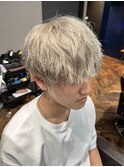 【SKILL】メンズ/ブリーチ/眉毛/ホワイトブロンド/メンズカラー