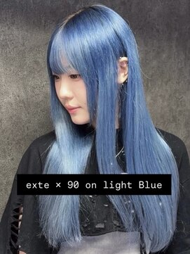 ルフレ 新宿歌舞伎町店(Reflet) ロイヤルブルー/ダブルカラー/プルエクステダイヤモンド100本