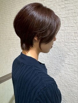 ビューティシモ 所沢(Beautissimo) 大人マッシュ ショートレイヤー マロンブラウン 似合わせ