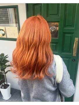 ミーノ(miino) 高発色オレンジのラフウェーブ