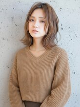 ヘアアンドメイク ニューヨーク ニューヨーク 長岡天神店(Hair&Make NYNY)&nbsp;ミディアム×ボブレイヤー×シアーベージュ