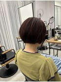 伸ばしかけショートからミニミニボブに