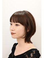 ピークアブー 表参道(PEEK-A-BOO) くびれボブ、暖色カラー