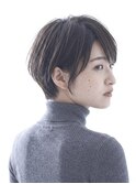 丸みショートボブ/ショートヘア/30代/40代/50代/表参道