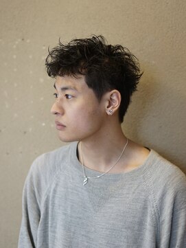 ボブ 小松(BOB) 10代20代メンズショートピンパーマアクティブショート