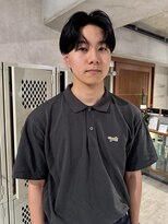 ハイプ メン 藤沢(HYPE MAN) フェザーパーマ毛流れパーマセンターパートニュアンス眉カット