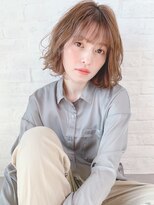 【Zina　池袋】イメチェン毛先パーマ耳かけ×フォギーベージュ