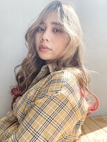 アルバム 銀座(ALBUM GINZA) 透けロング_セシルカットココアブラウンフリンジウェーブ_57707