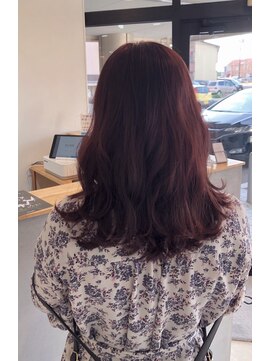 エンリッチヘア(enrich hair) バーガンディー×ウェーブ