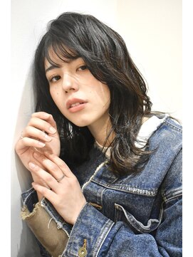 ブゾン(buZon) 【buZon高田馬場】くせ毛風パーマ×ダークアッシュ