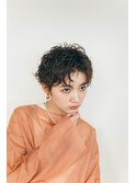カーリークールショート／ショコラベージュ