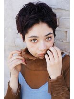 カライングドゥ(ing deux)&nbsp;大人可愛い20代30代40代暗髪無造作ショート丸みベリーショート◎