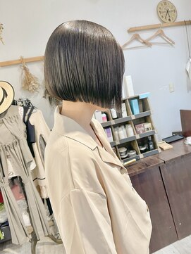 ヘアーアンドアトリエ マール(Hair&Atelier Marl) 【Marl】フォギーグレージュカラー×切りっぱなしボブ