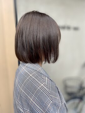 アネラヘアー(Anela hair) 大人可愛い ミニボブ×オリーブブラウン