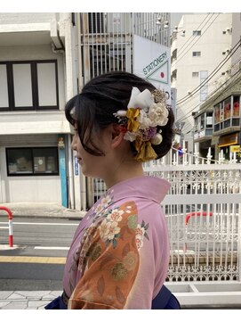 アース 高田馬場店(HAIR&MAKE EARTH) 和装アップスタイル
