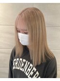 【Lee京橋】ボブ×ホワイトベージュ