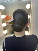 タイトシニヨン シニヨン タイトヘア 成人式ヘア 振袖ヘア