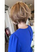 柔らかいショートボブ