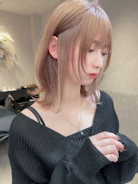 ロンド レア 天神大名店(Lond Le’a) インナーカラー/イヤリングカラー/ミルクティー/ケアブリーチ/