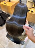 髪質改善＊ロングレイヤーグレーベージュ＊美髪【Zina船橋】