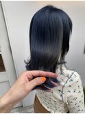ブルージュ/ツヤ髪スタイル/イヤリングカラー/ショートボブ