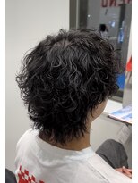 オーシャントーキョー 仙台(OCEAN TOKYO)&nbsp;波巻きパーマウルフメンズヘア仙台黒髪