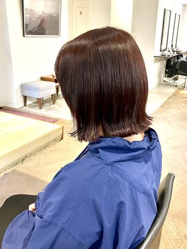 ファイブシーン アオヤマ(5SCENE AOYAMA) 切りっぱなしボブミニボブパーマくびれボブ外ハネボブブリーチ