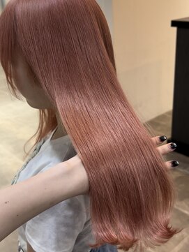 ペレ 栄店(PELE) デザインカラー/レイヤーカット/ウェットヘア/オリーブベージュ