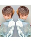 ショートボブ髪型30代40代50代前髪あり前髪なし面長丸顔【荒牧】