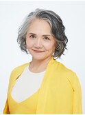グレイヘアの方に☆大人のウェーブボブ