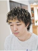 おろし無造作ショート ブリーチパーマ ケアパーマ ニュアンス 