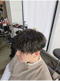 スパイラルパーマツイスパ波巻きミックスメンズパーマ