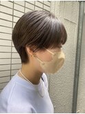 マッシュショート　ナチュラルハイライト
