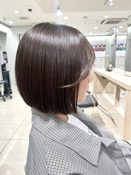 アッシュ 高幡不動店(Ash) 【巖本】顎ラインタッセルボブ自然プレミアム縮毛矯正