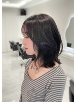 サジャ バイ エレン(SAJA by Ellen)&nbsp;レイヤーカット 顔周り[韓国ヘア/韓国ボブ/ミディアムレイヤー]