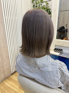 アクアライム(Aqua Lime) 外ハネワンレングス