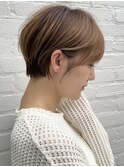 ショートボブ髪型30代40代50代前髪あり前髪なし面長丸顔【倉田】