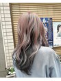 プリンス マツヤマ(Hair Salon Prince Matsuyama)&nbsp;ピンクベージュ×アンブレラカラー