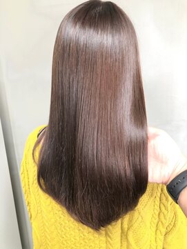 ジーナ 船橋(Zina) 髪質改善＊ロングレイヤーグレーベージュ＊美髪【Zina船橋】