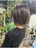 ボブ レイヤー レイヤーカット ダークグレージュ ショートカット
