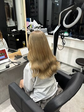 ラピス 福岡天神店(Lapis) ミルクティーベージュ/ベージュ/ブリーチ