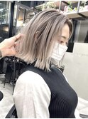 【GEEKS渋谷】冬カラー/バレイヤージュ/ホワイトグレージュ/ボブ